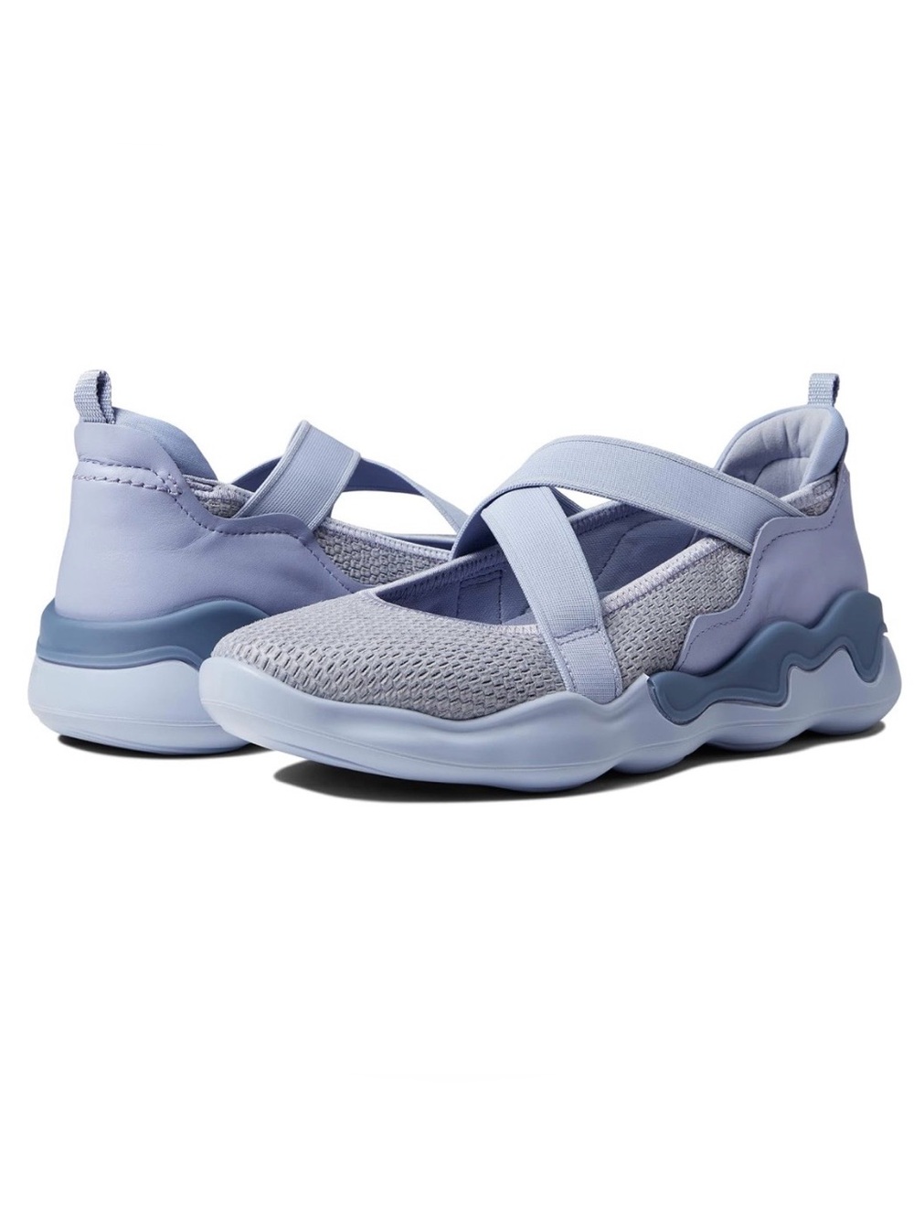 NEW Ecco Womens Size 37 6-6.5 Lavender Elo Mary Jane Comfort Sneakers *Worn Once